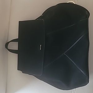 COMMA, - Suede Backpack, Black